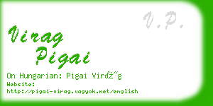 virag pigai business card